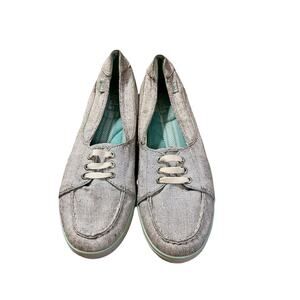 KEDS Metallic Silver Slip On Loafers